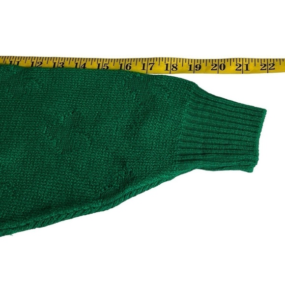 Quill's Woolen Market Sweater Vintage Shamrock Ireland Hand Crafted Size Small - Picture 11 of 11